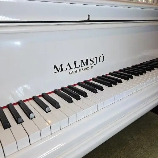 Pearl White Baby Grand Piano